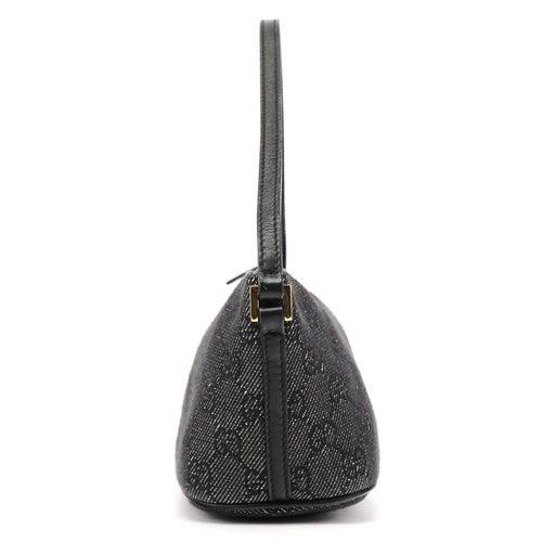 07198 Anthracite Denim GG Boat Pochette