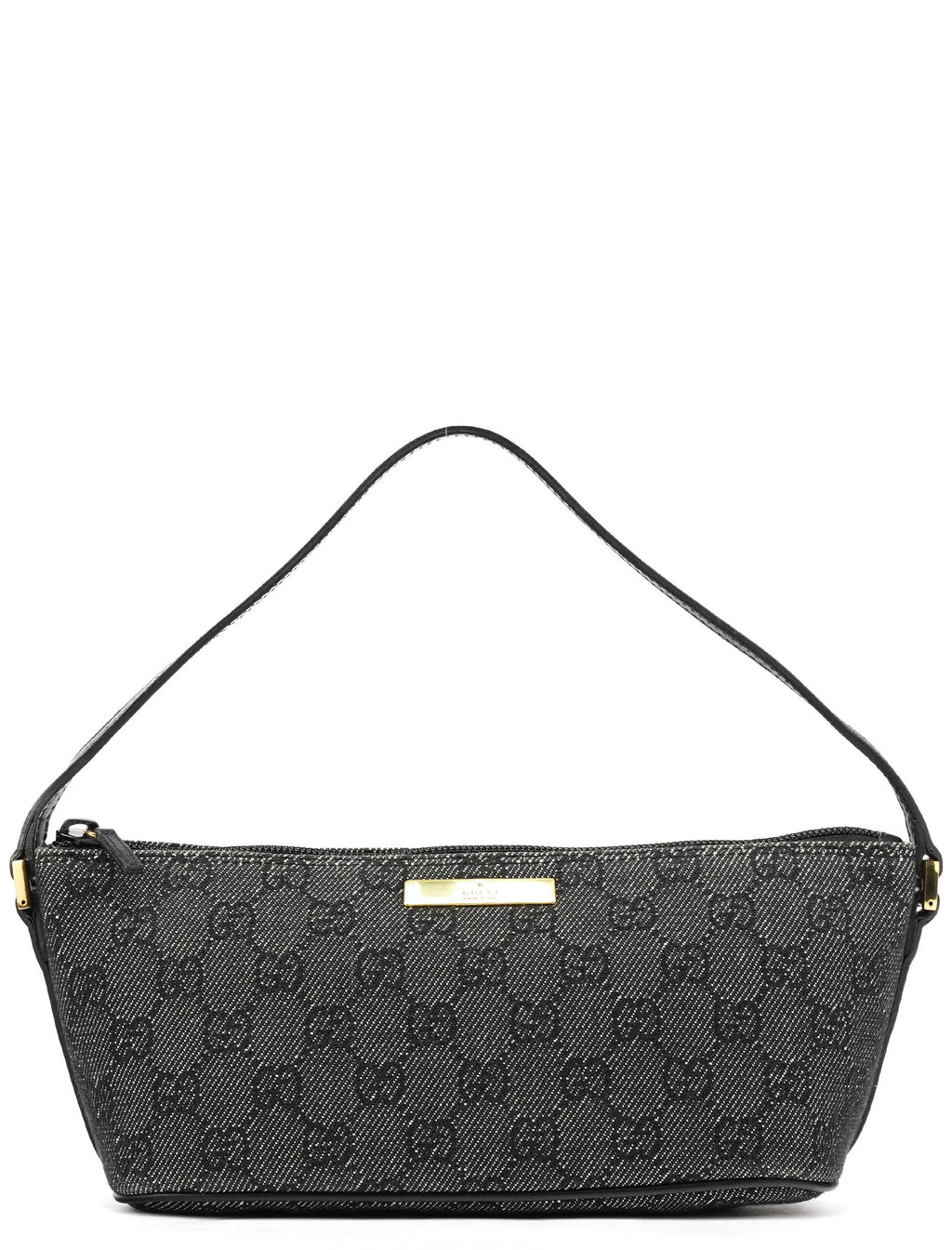 07198 Anthracite Denim GG Boat Pochette