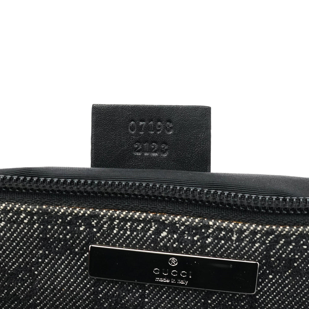 07198 Anthracite Denim GG Boat Pochette