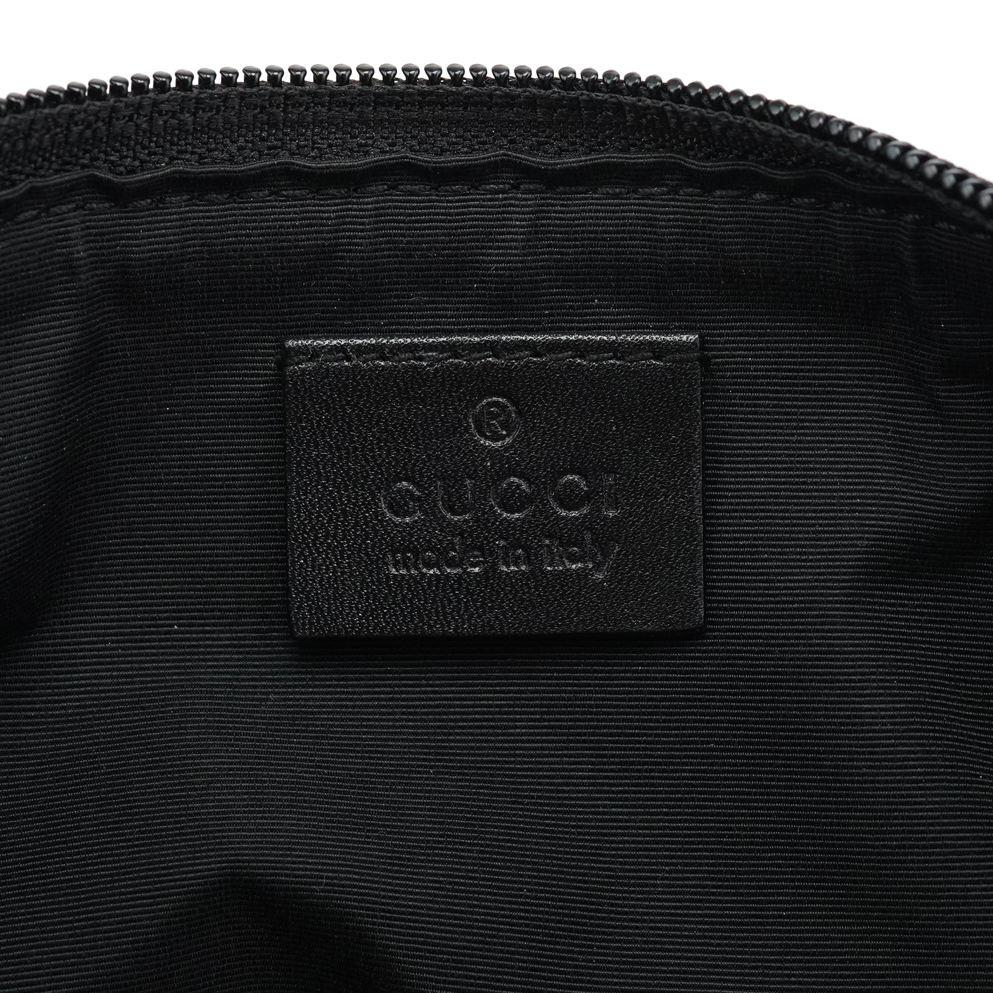 07198 Anthracite Denim GG Boat Pochette