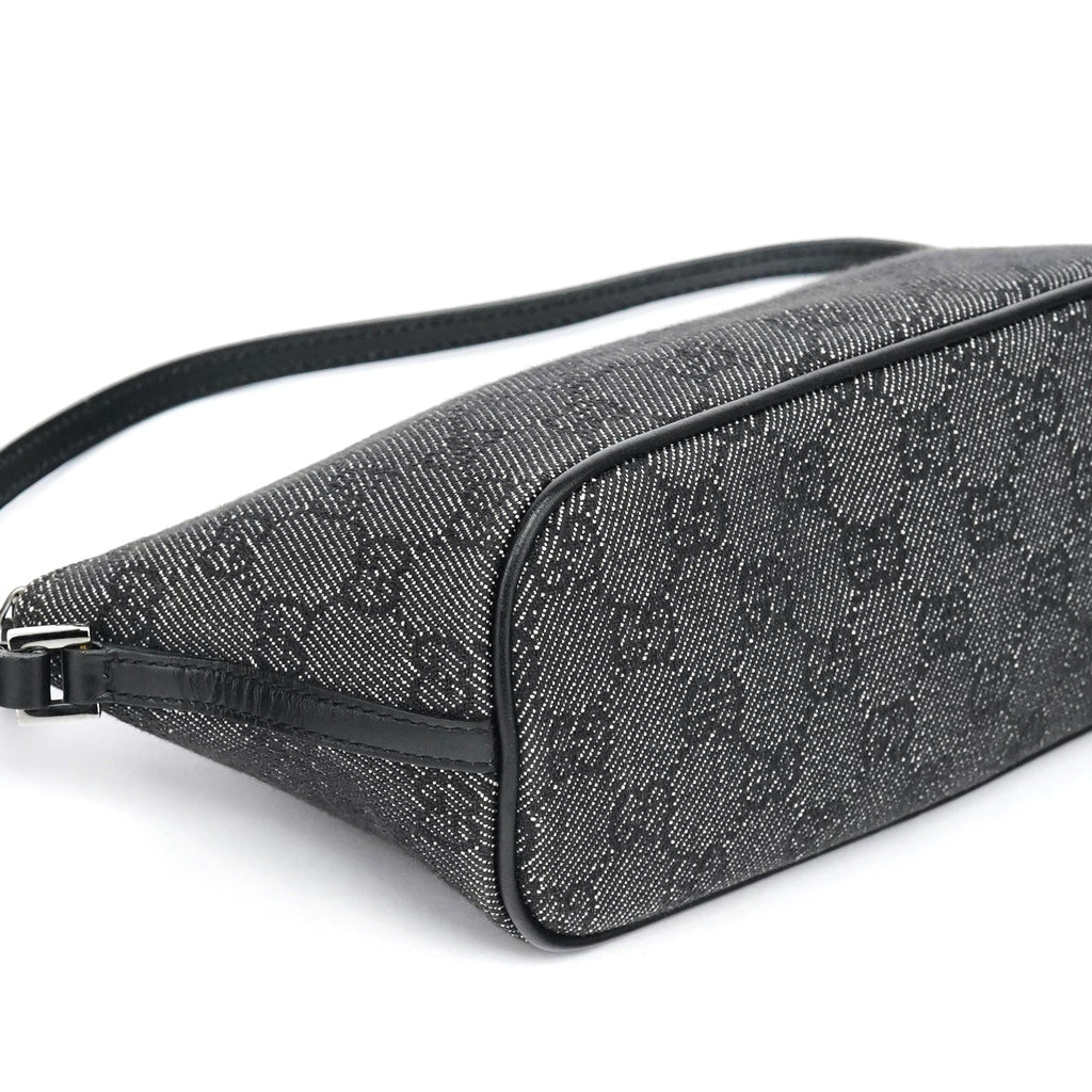 07198 Anthracite Denim GG Boat Pochette