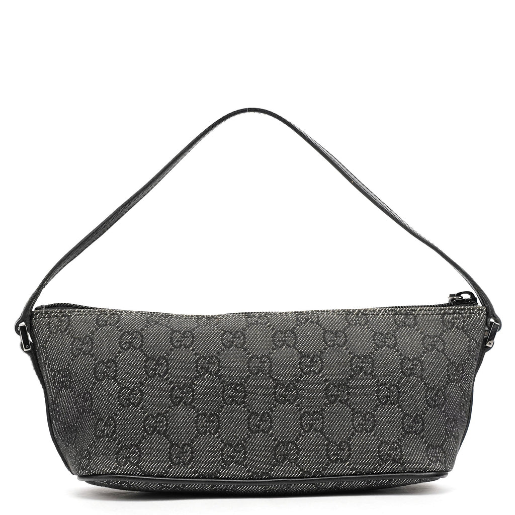 07198 Anthracite Denim GG Boat Pochette
