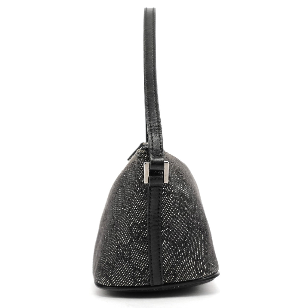 07198 Anthracite Denim GG Boat Pochette