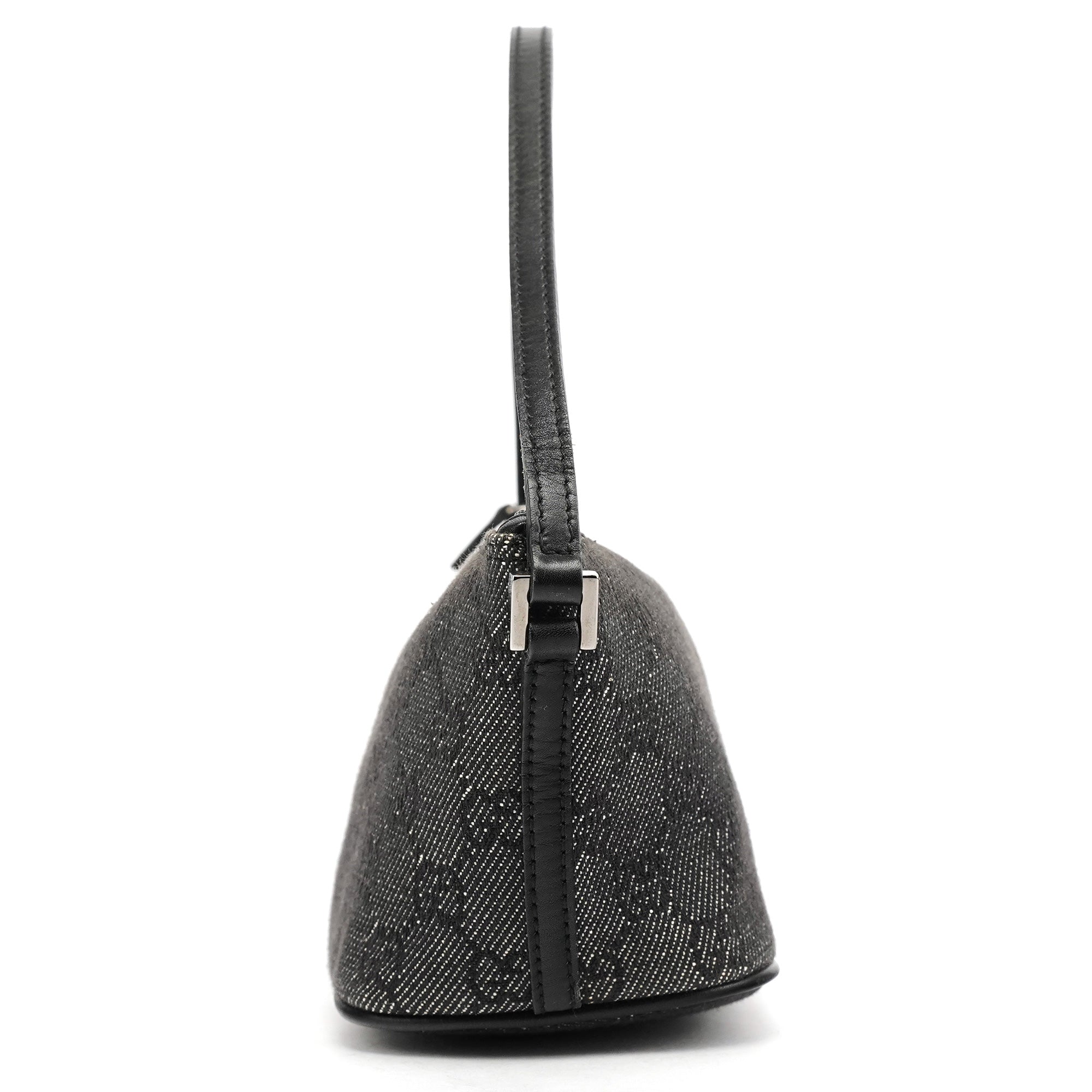 07198 Anthracite Denim GG Boat Pochette