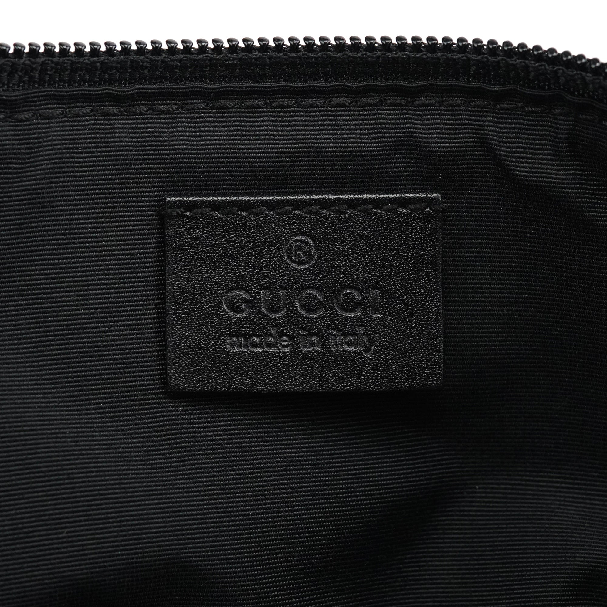 07198 Anthracite Denim GG Boat Pochette