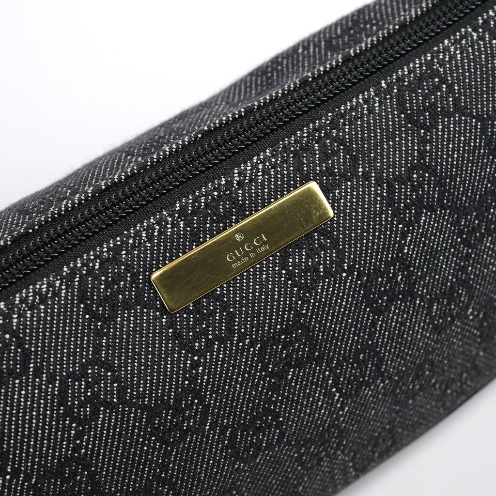 07198 Anthracite Denim GG Boat Pochette