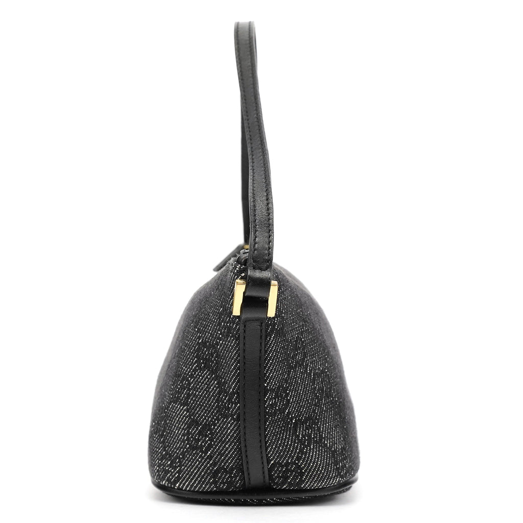 07198 Anthracite Denim GG Boat Pochette