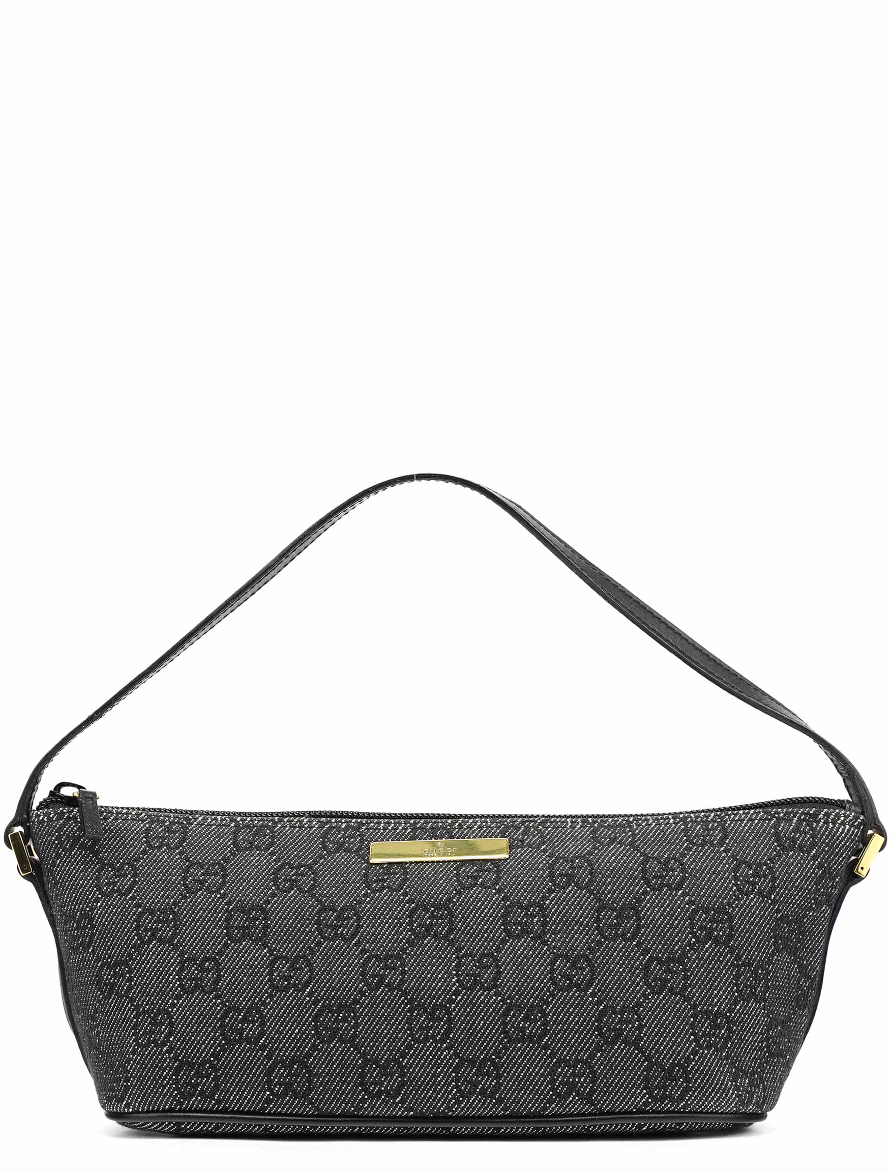 07198 Anthracite Denim GG Boat Pochette