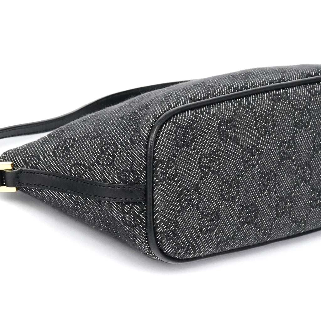 07198 Anthracite Denim GG Boat Pochette
