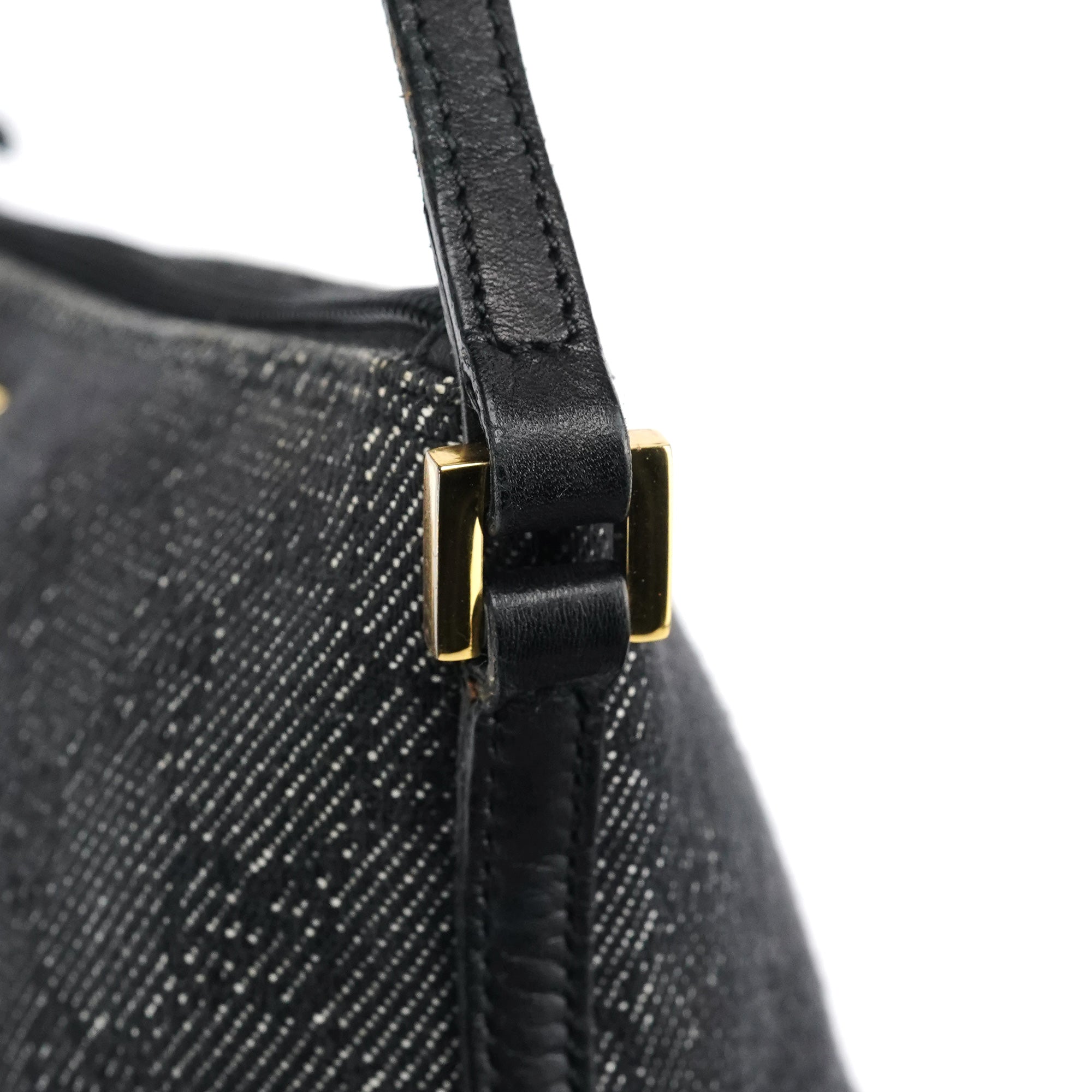 07198 Anthracite Denim GG Boat Pochette