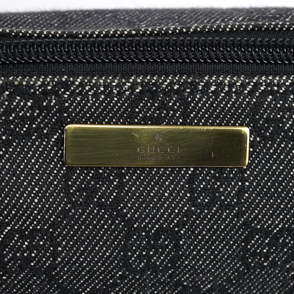 07198 Anthracite Denim GG Boat Pochette