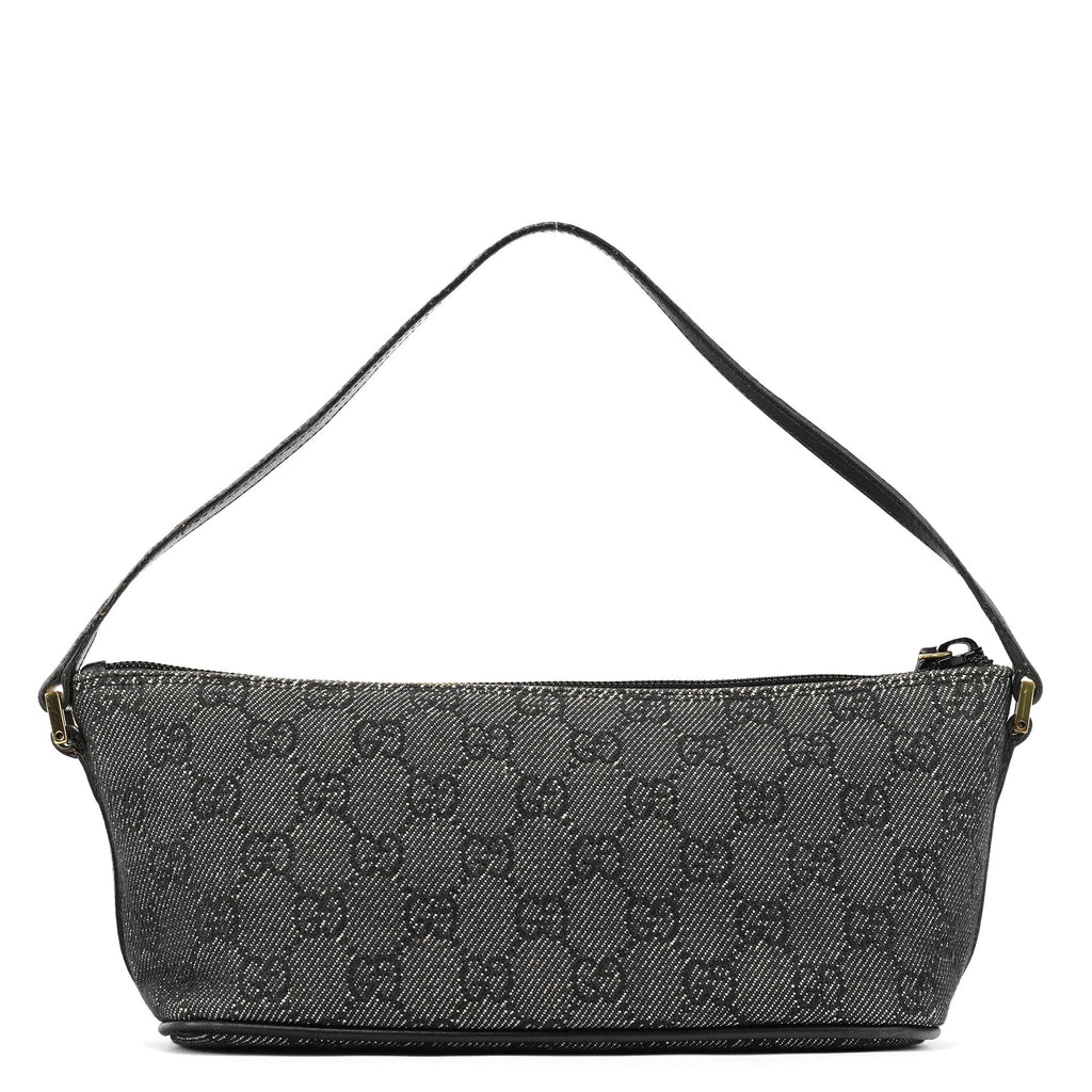 07198 Anthracite Denim GG Boat Pochette