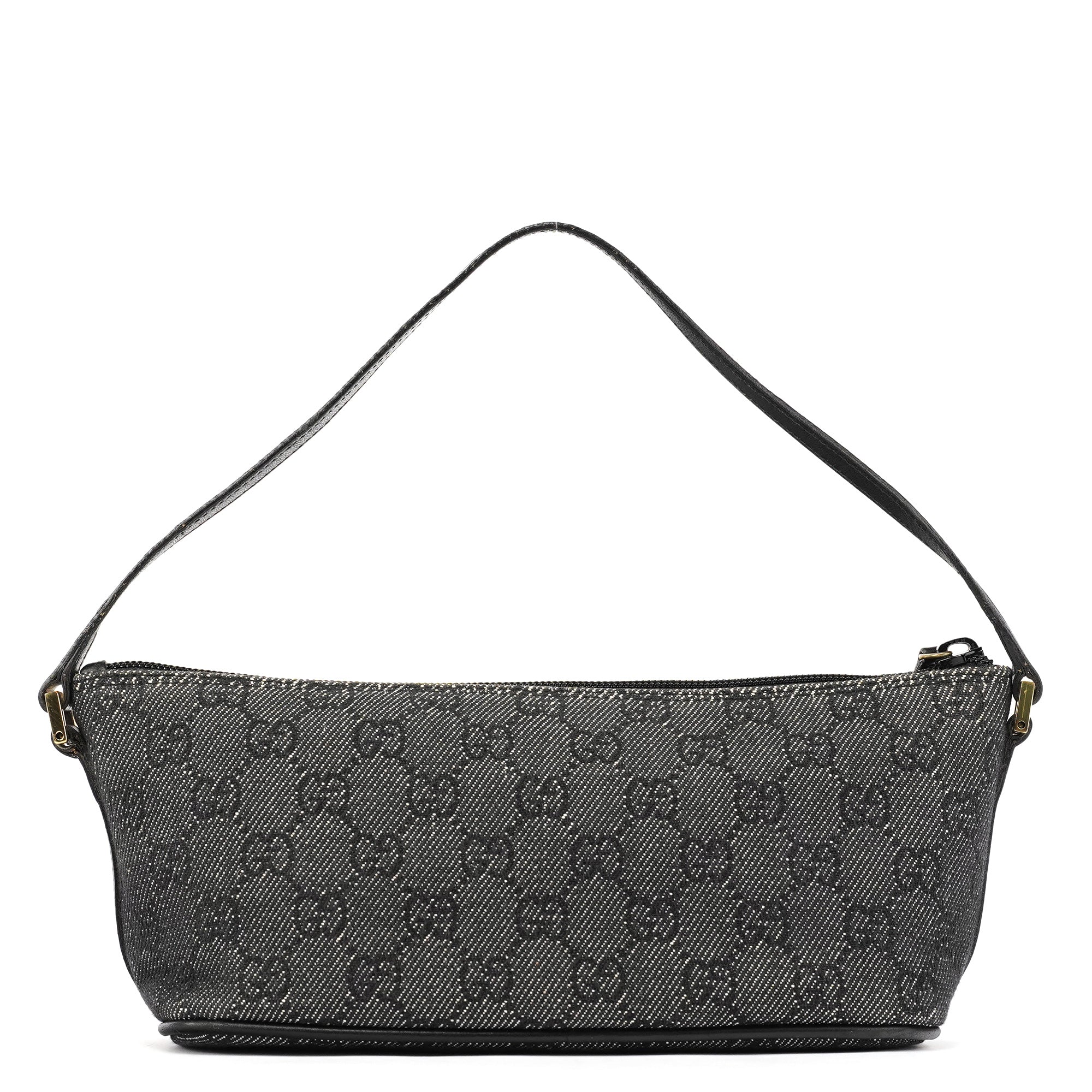 07198 Anthracite Denim GG Boat Pochette