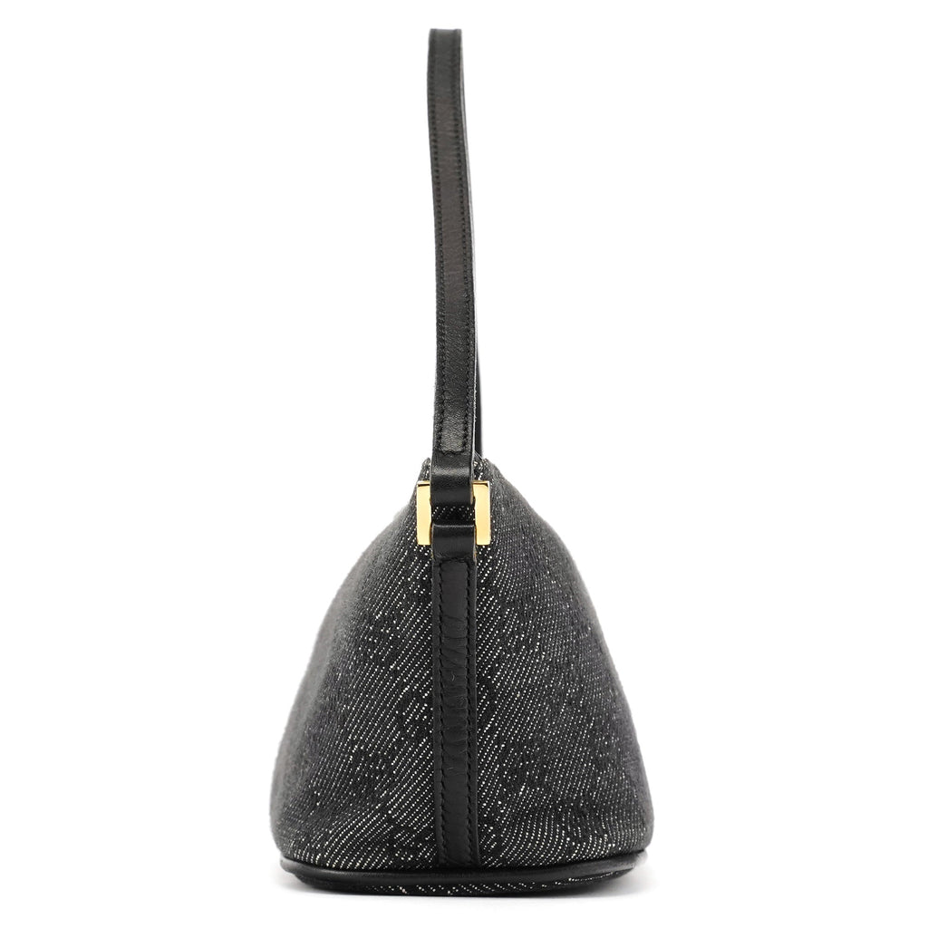 07198 Anthracite Denim GG Boat Pochette