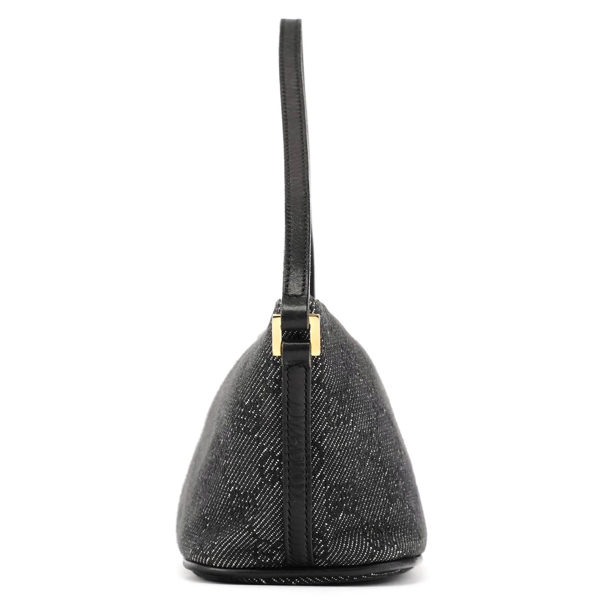 07198 Anthracite Denim GG Boat Pochette