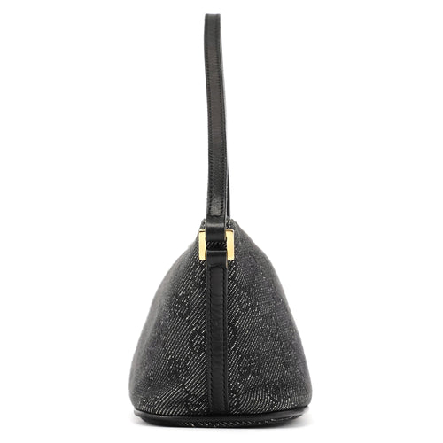 07198 Anthracite Denim GG Boat Pochette