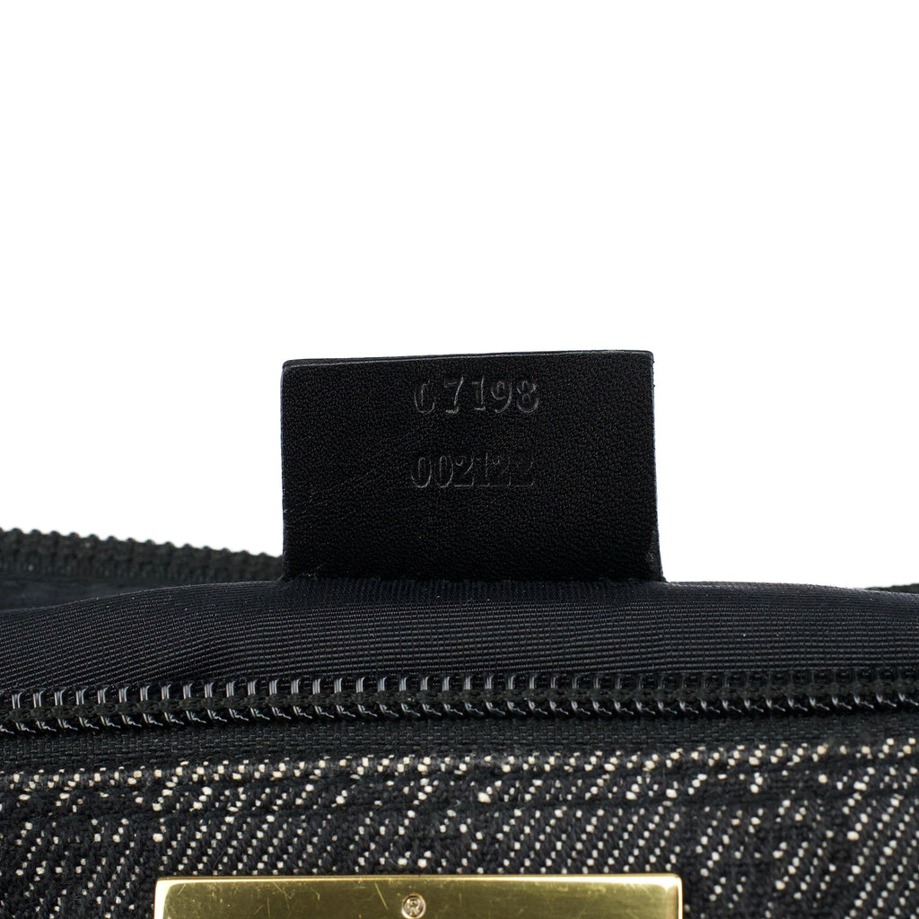 07198 Anthracite Denim GG Boat Pochette