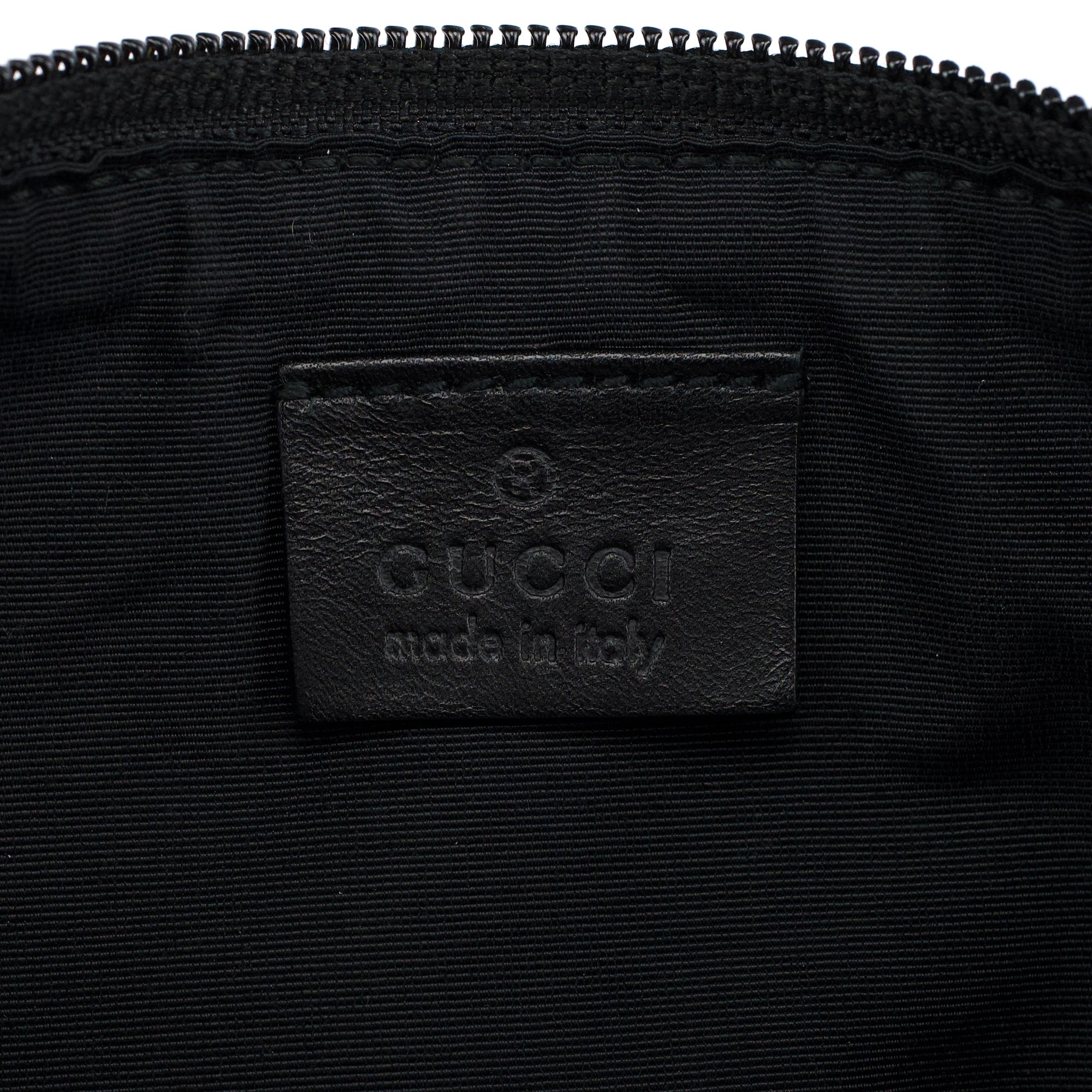 07198 Anthracite Denim GG Boat Pochette