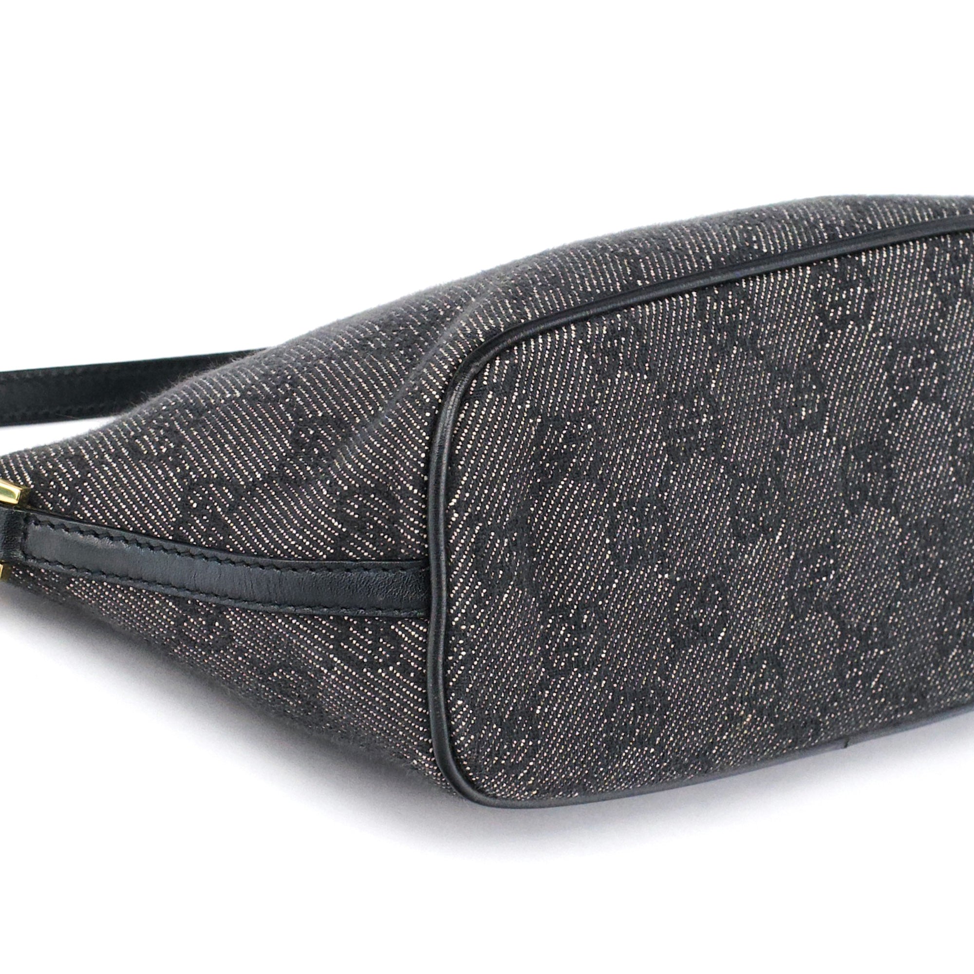 07198 Anthracite Denim GG Boat Pochette