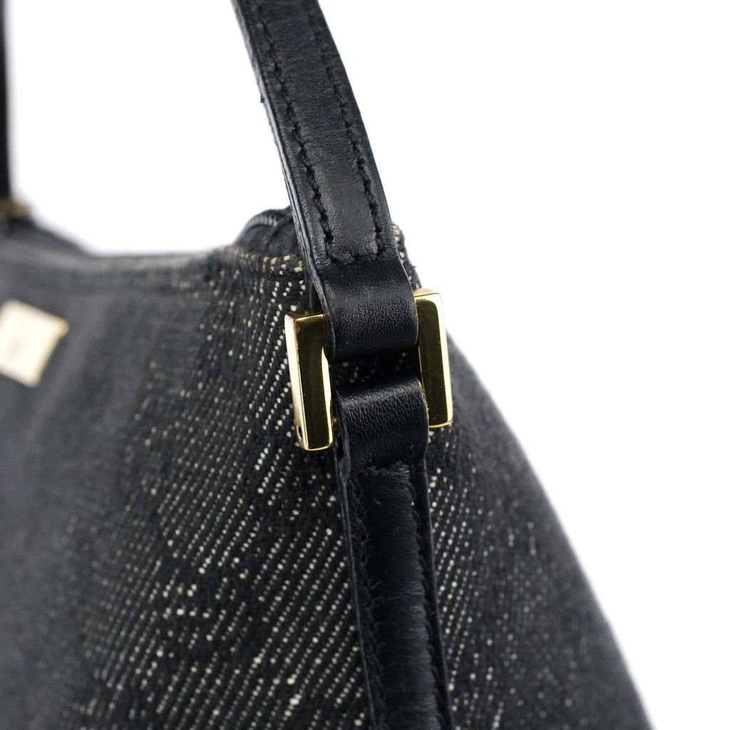07198 Anthracite Denim GG Boat Pochette