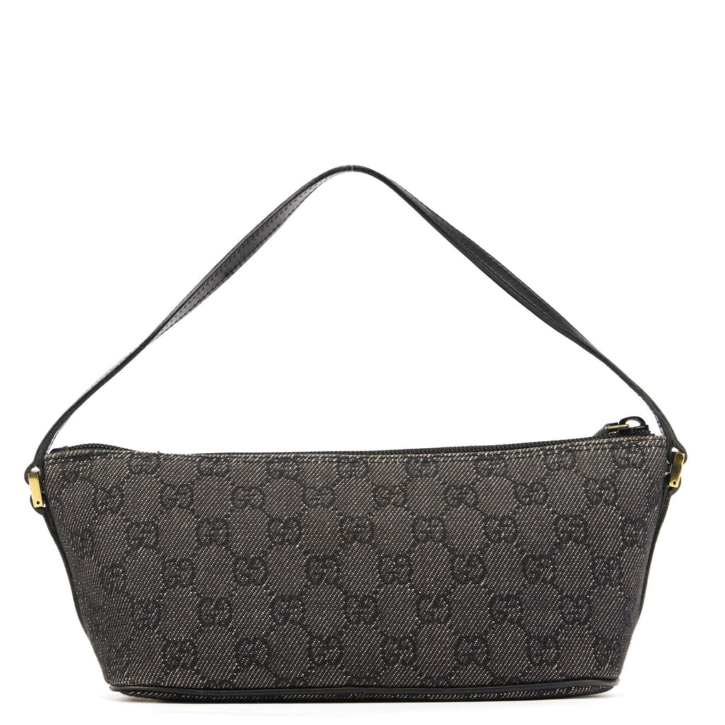 07198 Anthracite Denim GG Boat Pochette