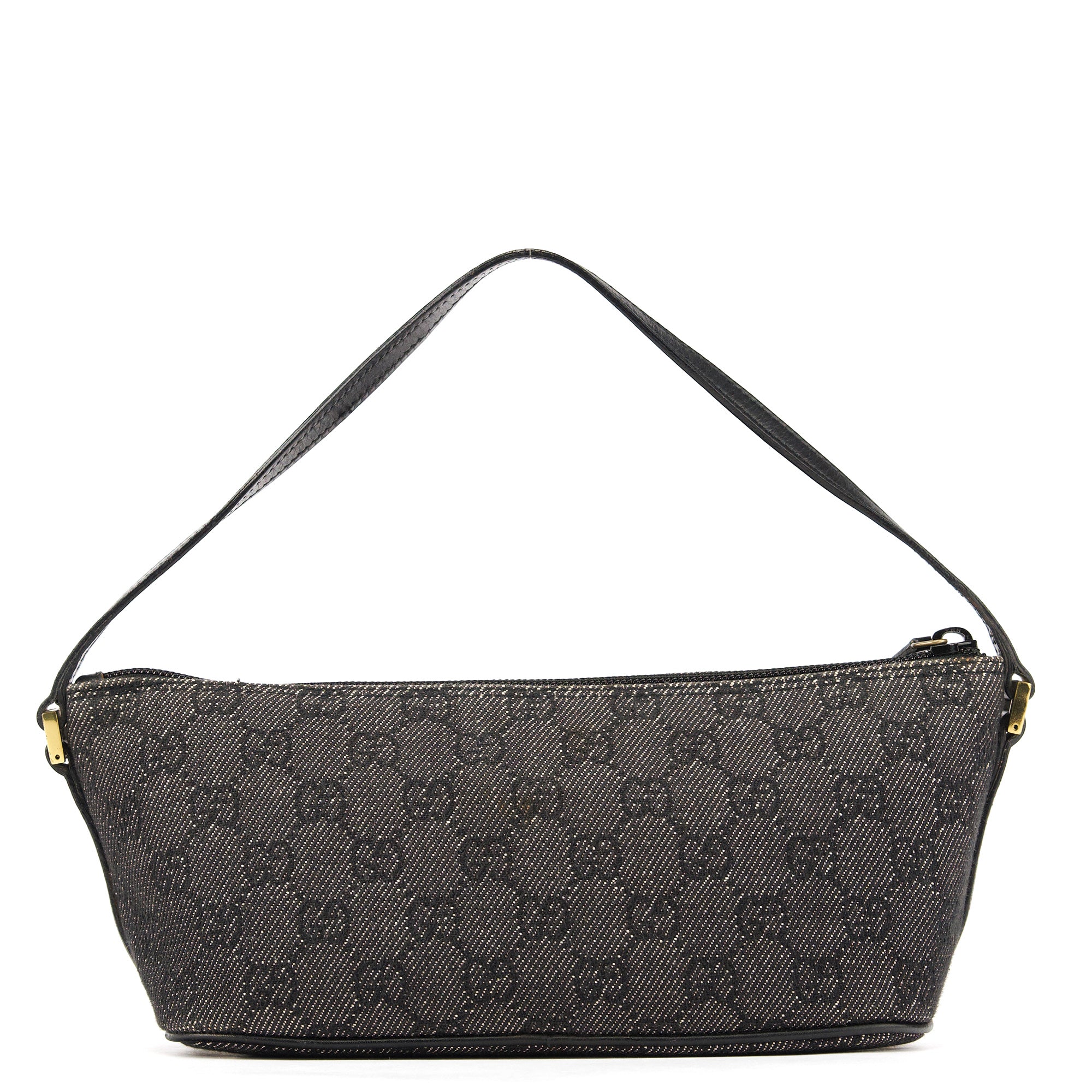 07198 Anthracite Denim GG Boat Pochette