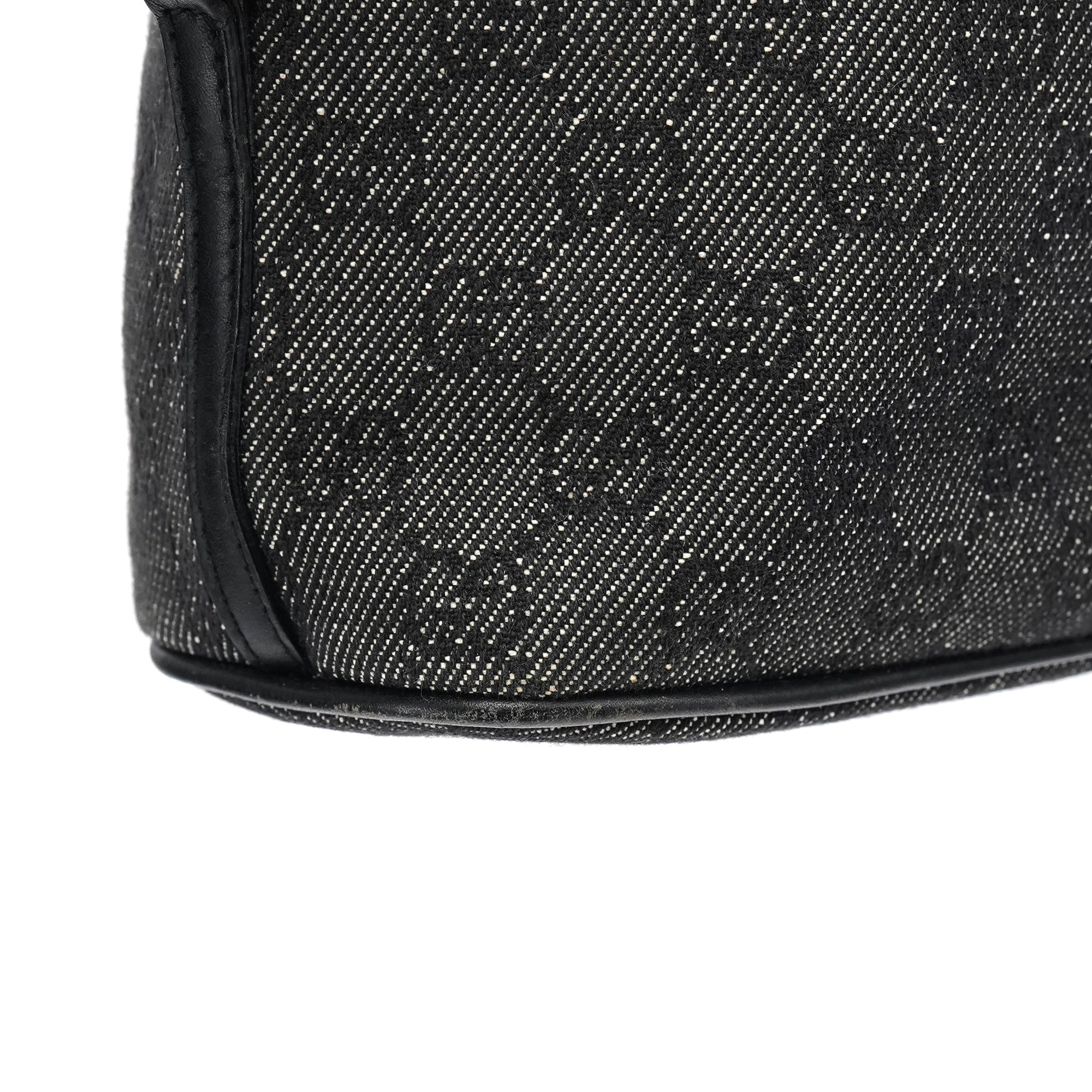 07198 Anthracite Denim GG Boat Pochette