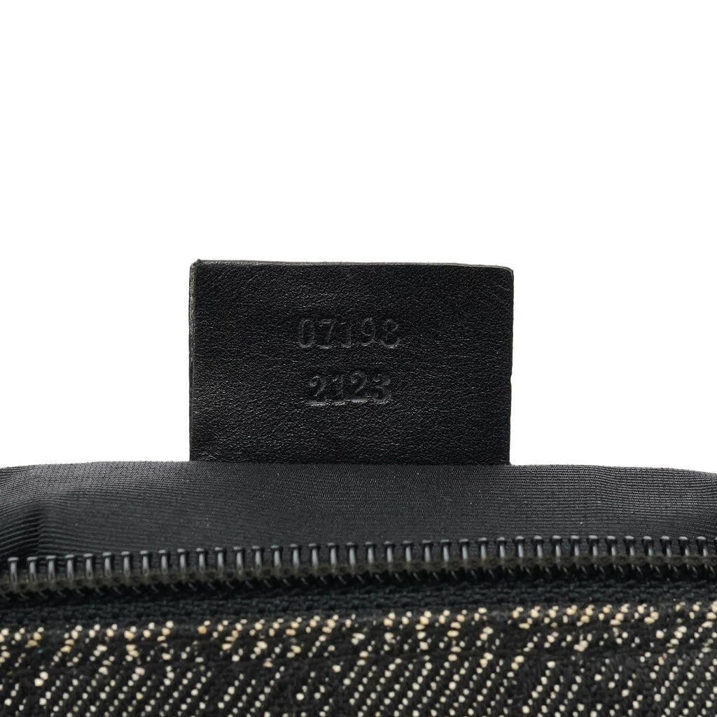 07198 Anthracite Denim GG Boat Pochette