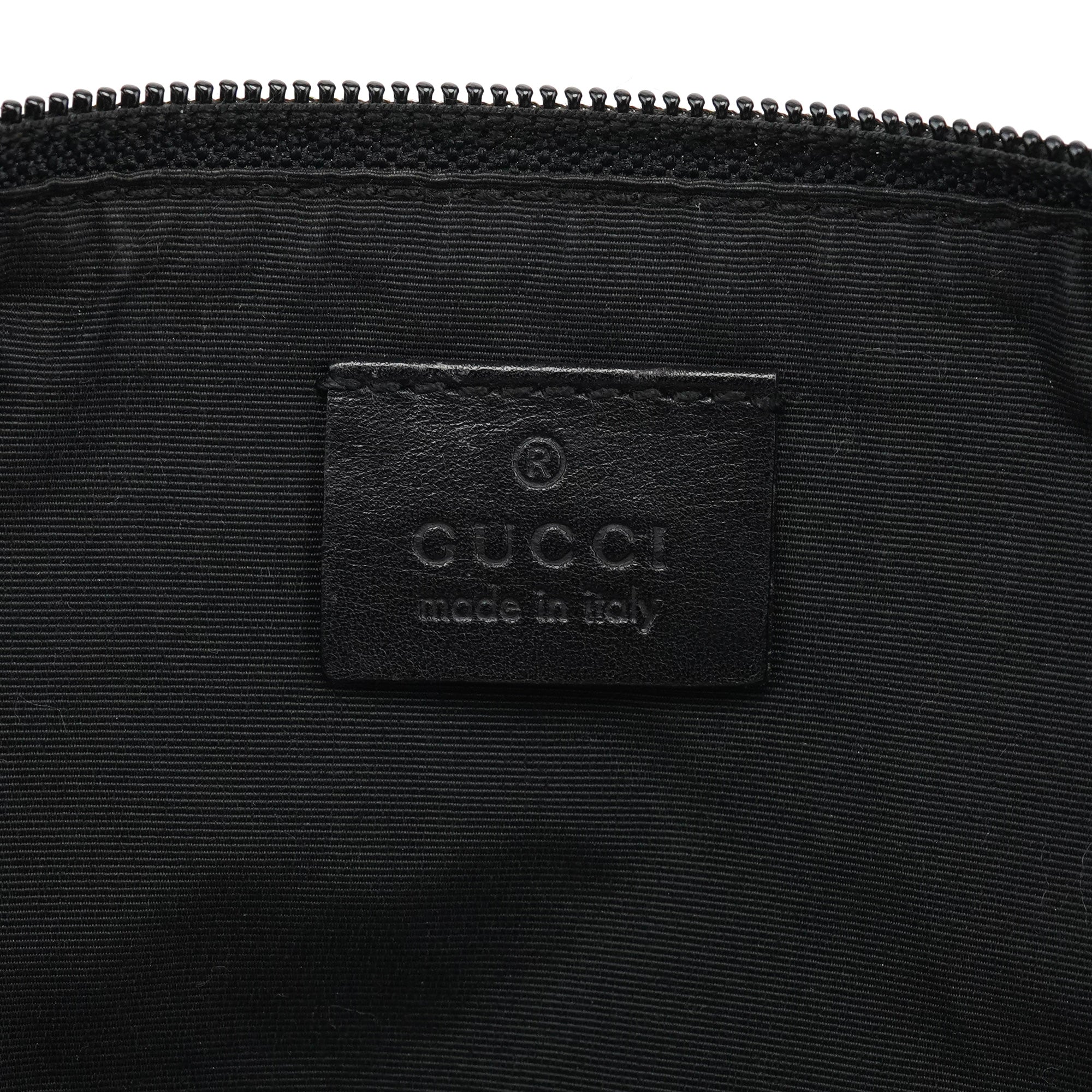 07198 Anthracite Denim GG Boat Pochette