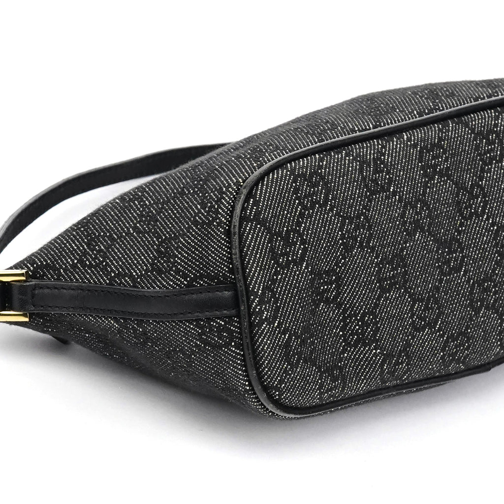 07198 Anthracite Denim GG Boat Pochette