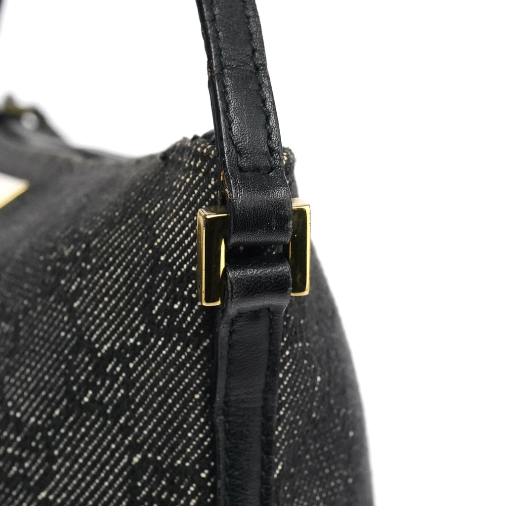 07198 Anthracite Denim GG Boat Pochette
