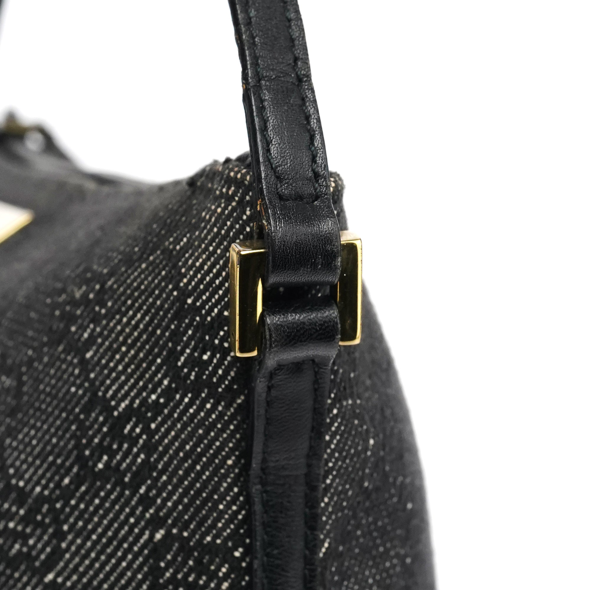 07198 Anthracite Denim GG Boat Pochette