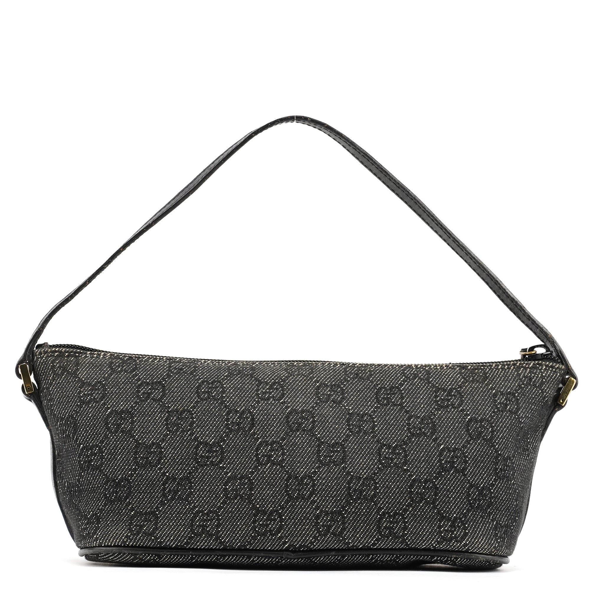 07198 Anthracite Denim GG Boat Pochette