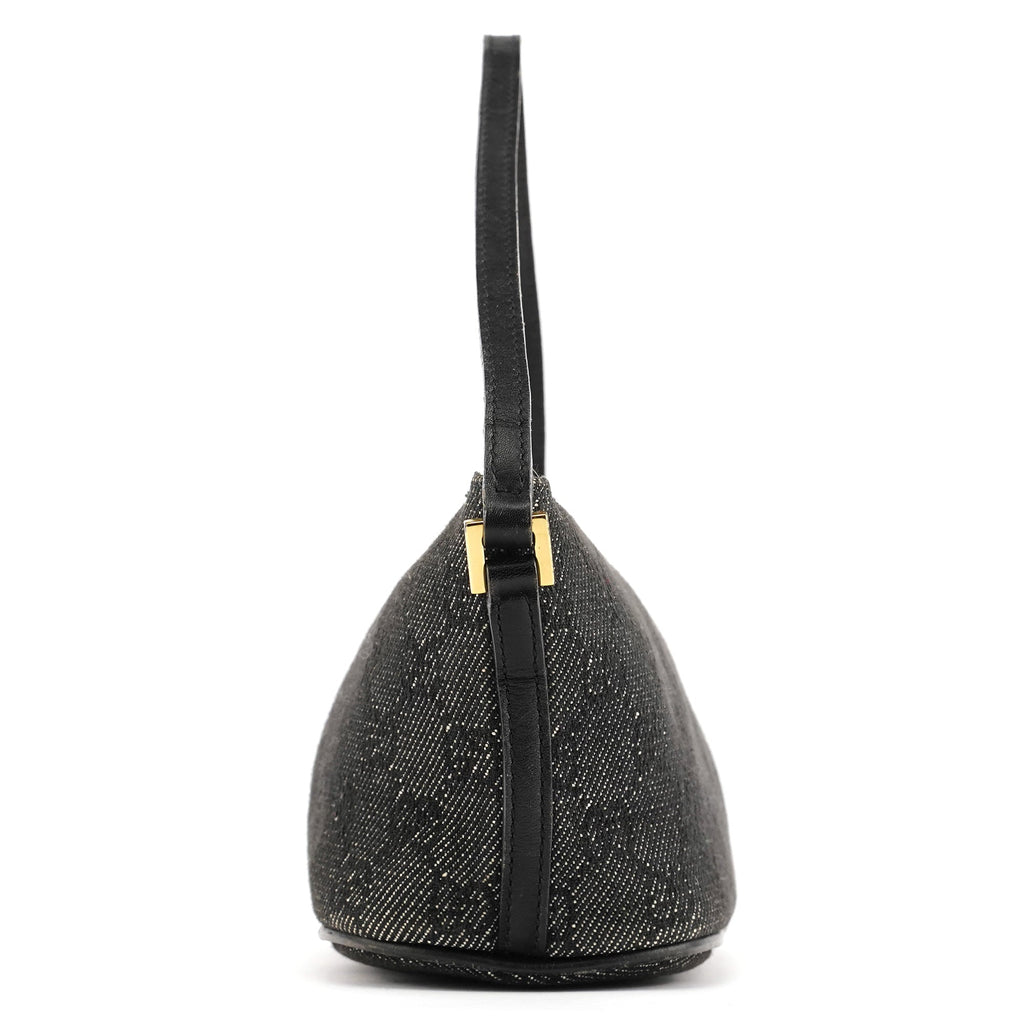 07198 Anthracite Denim GG Boat Pochette