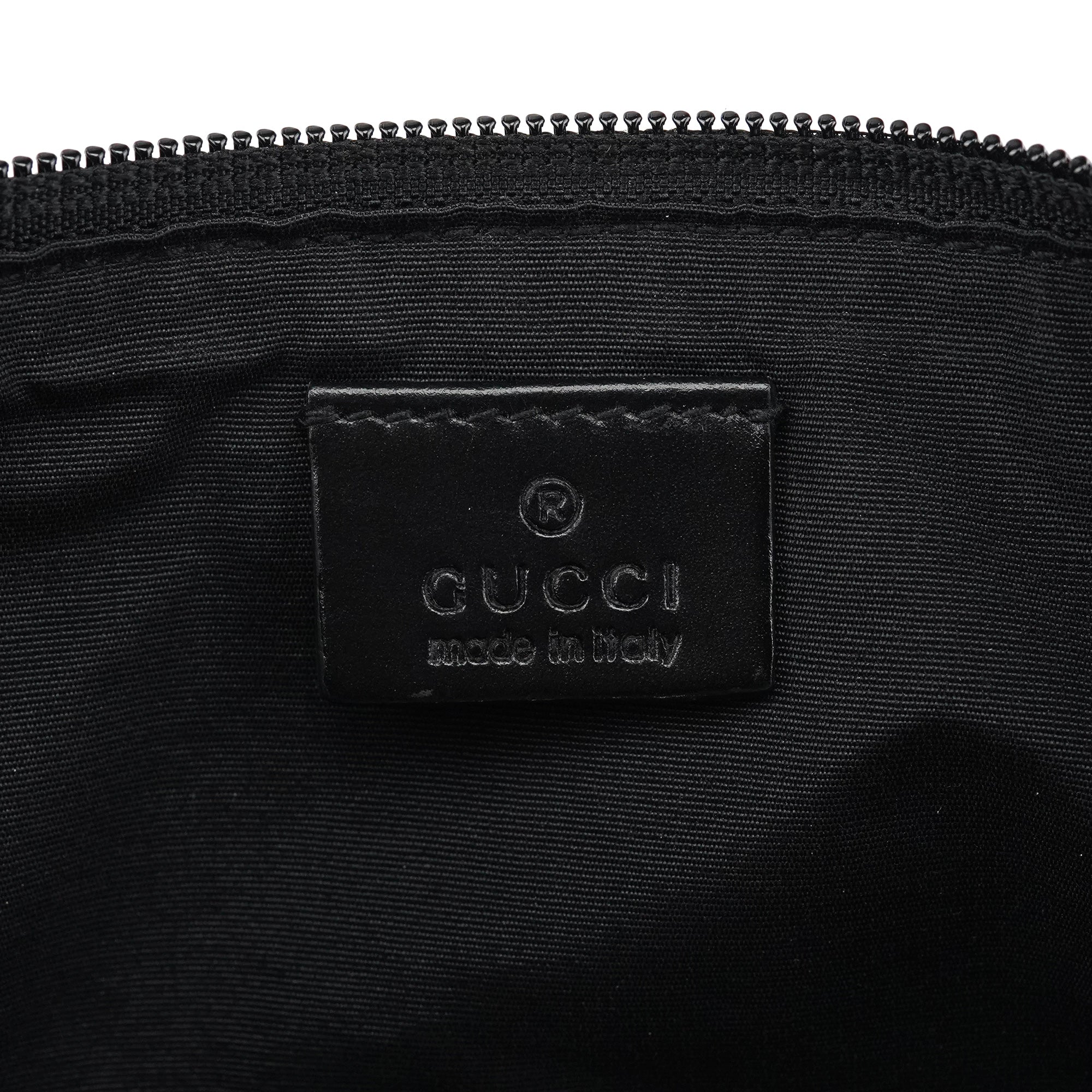 07198 Anthracite GG Denim Boat Pochette