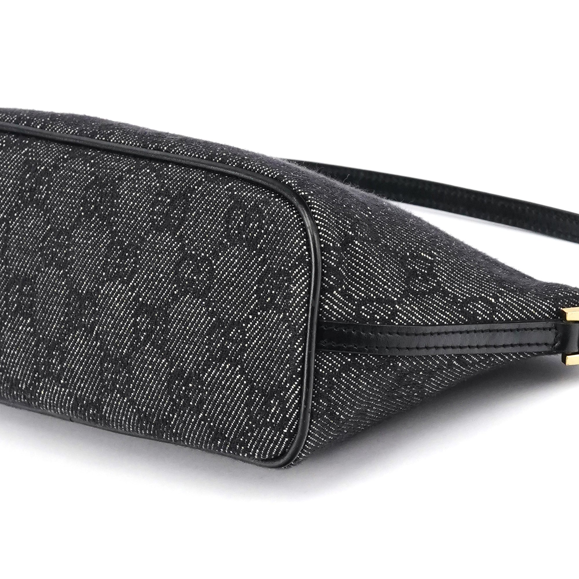 07198 Anthracite GG Denim Boat Pochette