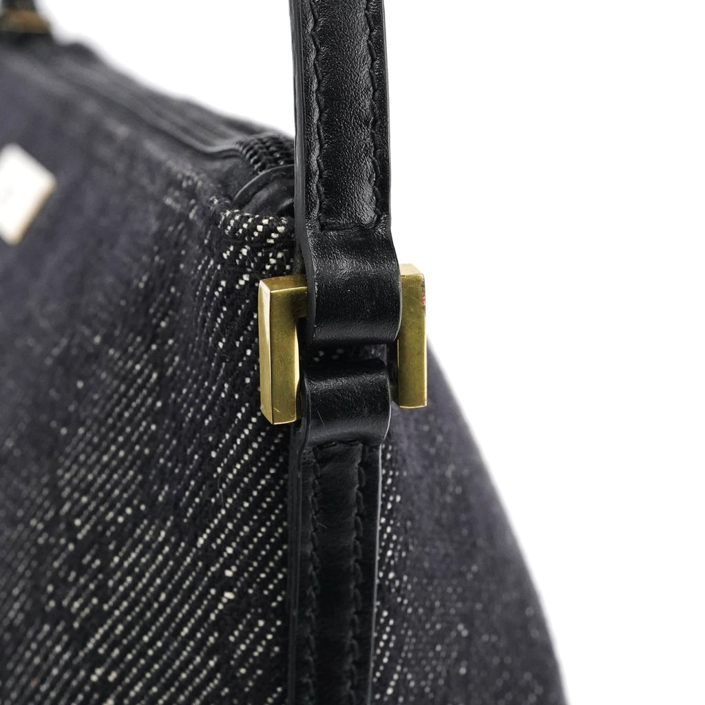 07198 Anthracite GG Denim Boat Pochette