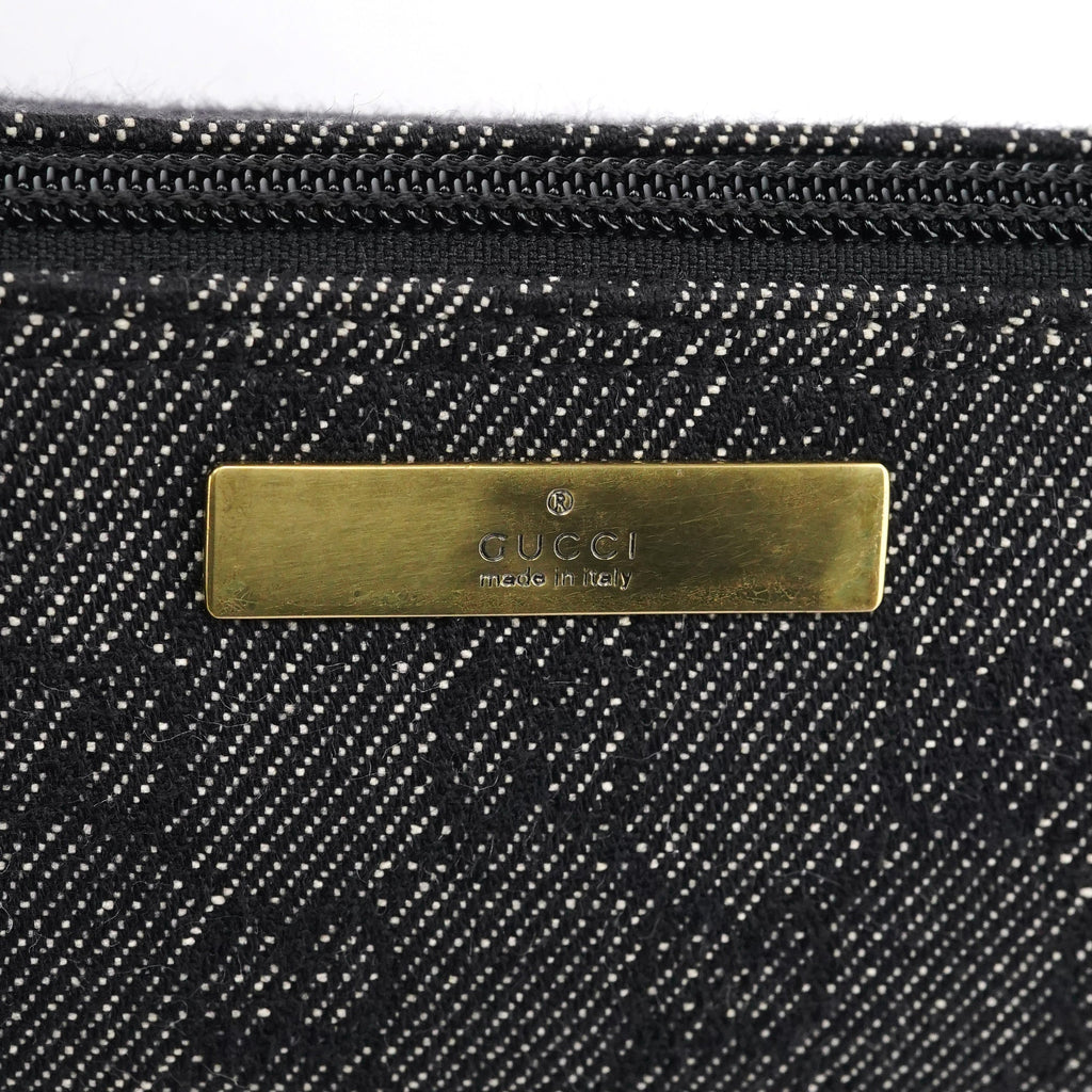07198 Anthracite GG Denim Boat Pochette