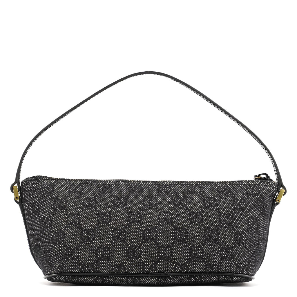 07198 Anthracite GG Denim Boat Pochette