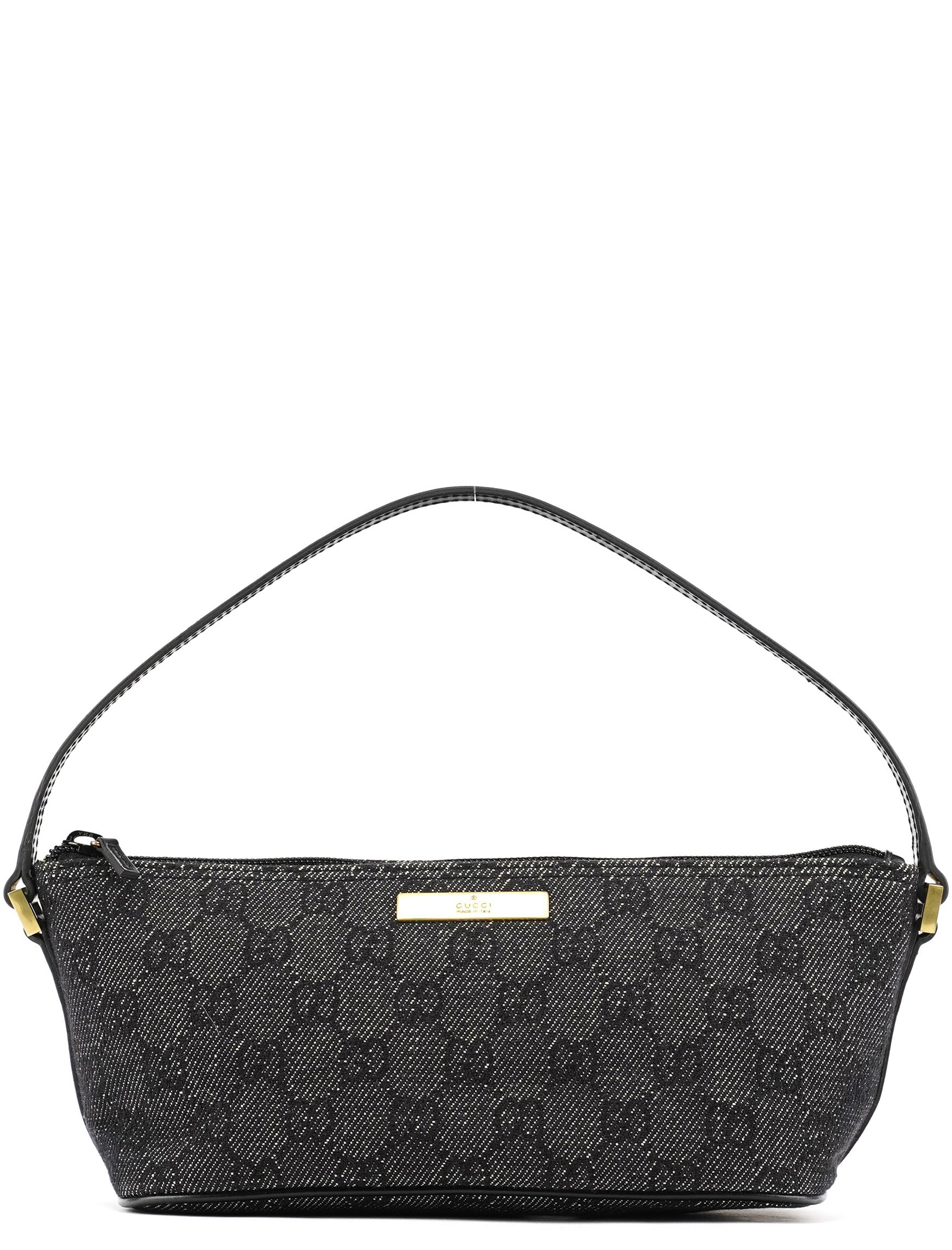07198 Anthracite GG Denim Boat Pochette