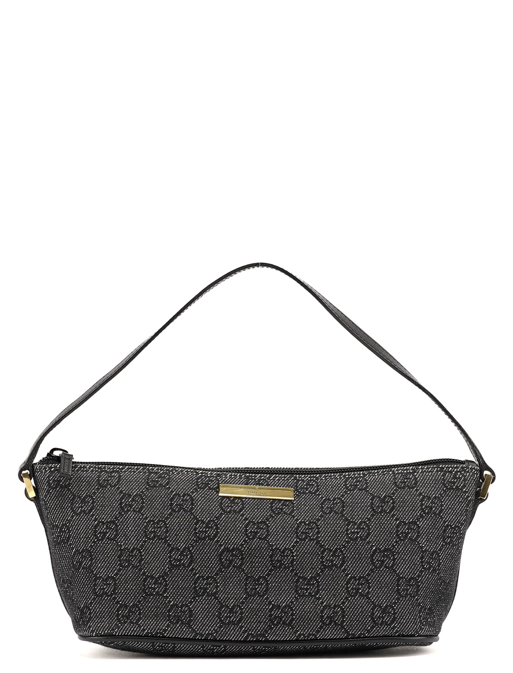 07198 Antrhacite Denim GG Boat Pochette