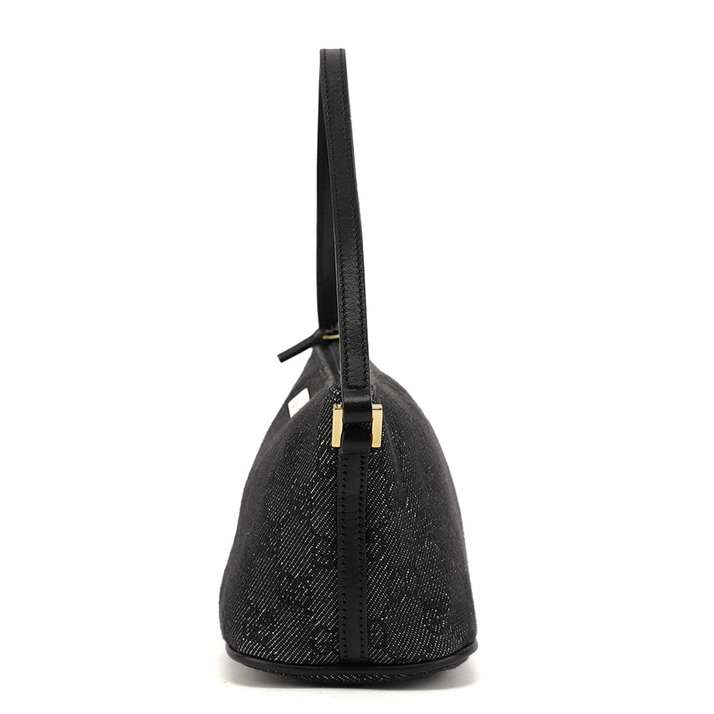 07198 Antrhacite Denim GG Boat Pochette