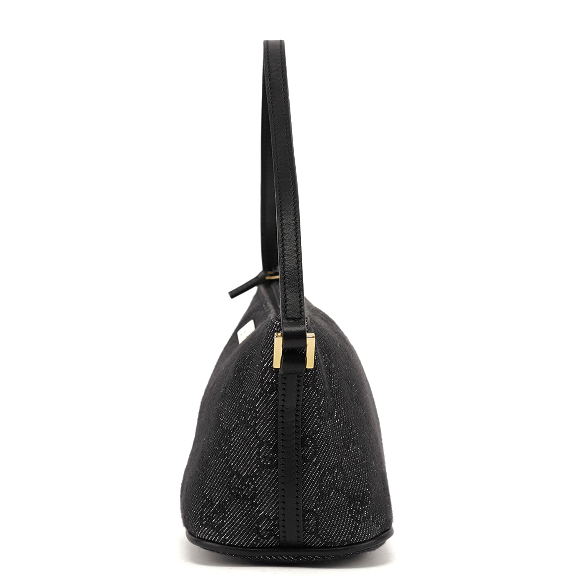 07198 Antrhacite Denim GG Boat Pochette