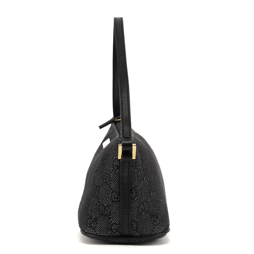 07198 Antrhacite Denim GG Boat Pochette