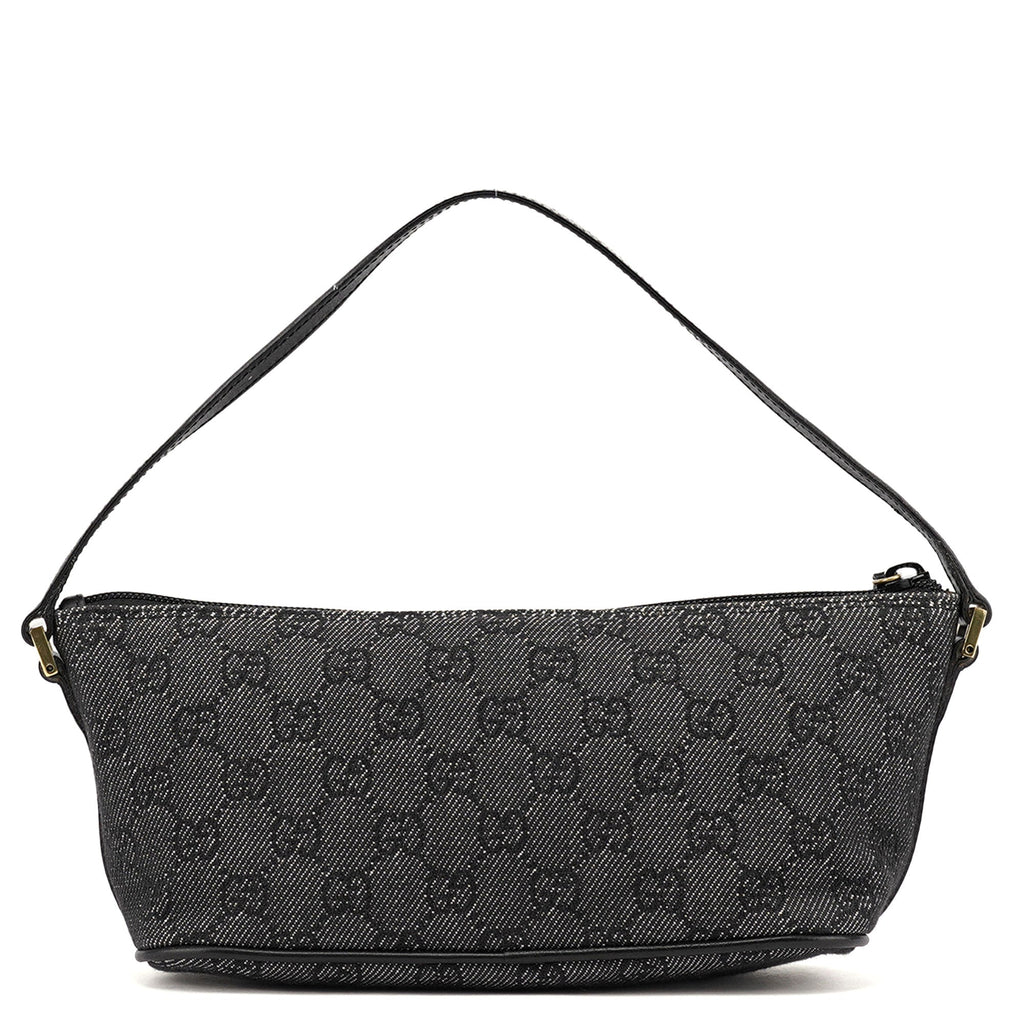 07198 Antrhacite Denim GG Boat Pochette