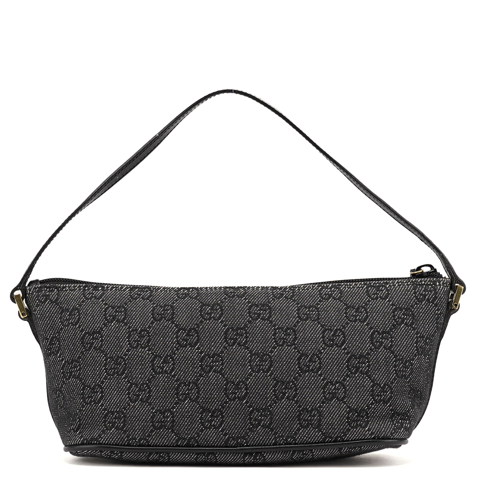 07198 Antrhacite Denim GG Boat Pochette