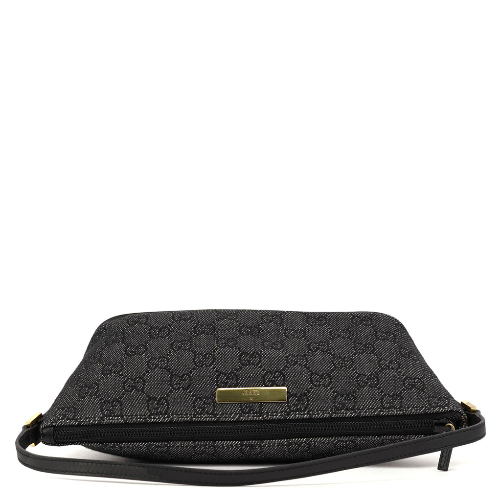 07198 Antrhacite Denim GG Boat Pochette