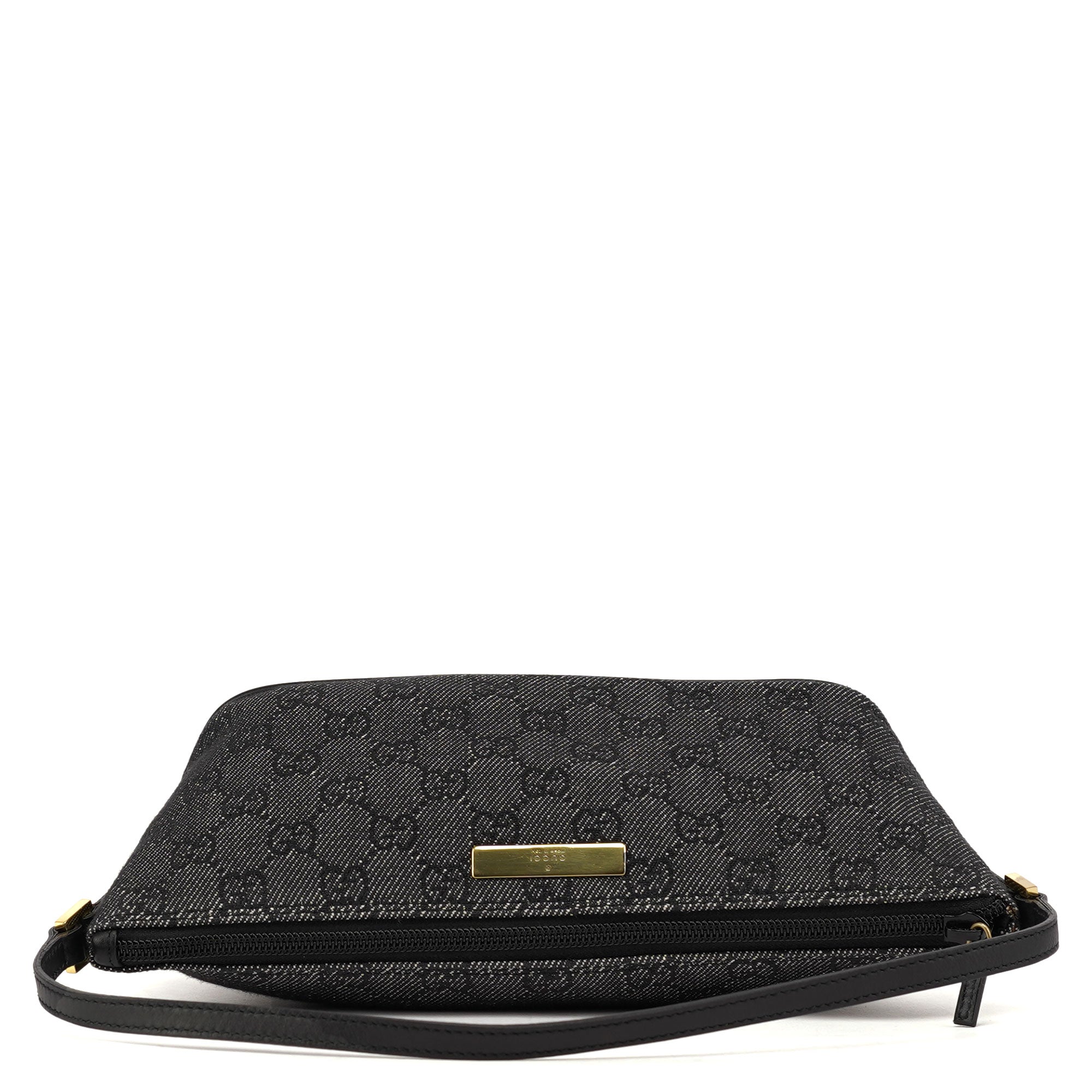 07198 Antrhacite Denim GG Boat Pochette