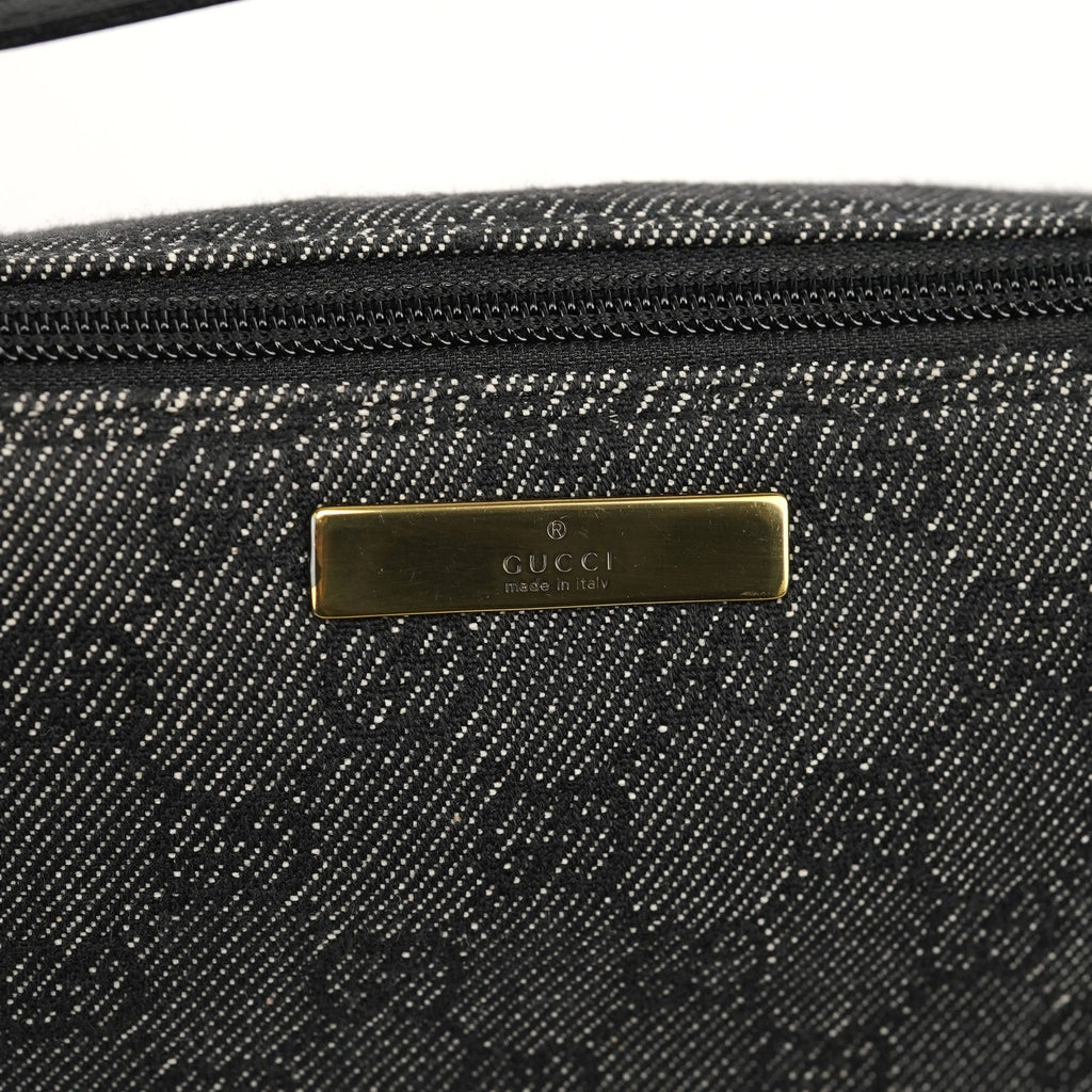 07198 Antrhacite Denim GG Boat Pochette