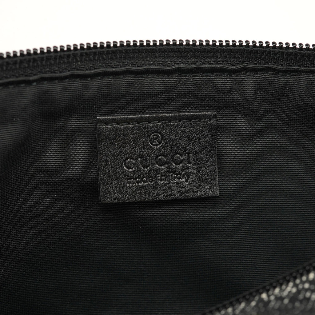 07198 Antrhacite Denim GG Boat Pochette